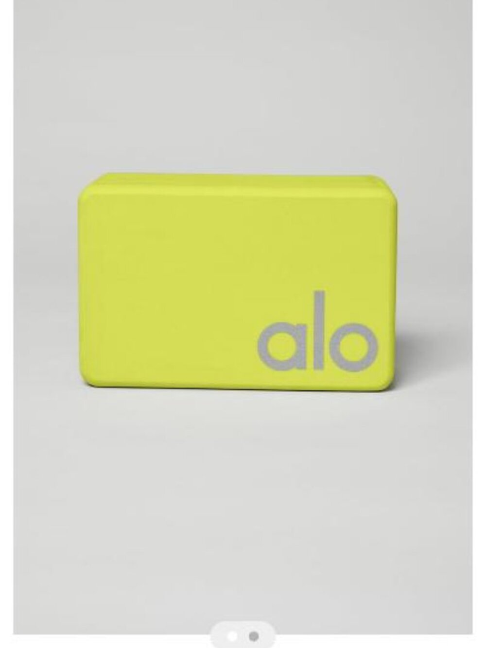 Alo Highlighter Yellow Yoga Block